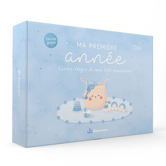 Ma première année - cartes étapes bebe musulman - 
