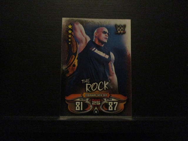 The Rock - Raw 25 Years Slam Attax Live Original Trading Card #76