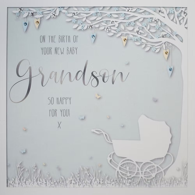 The Birth Of New Grandson Card