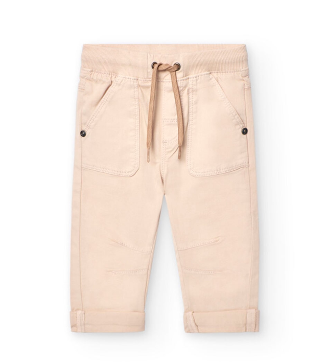 Boboli - pantalone beige cotone