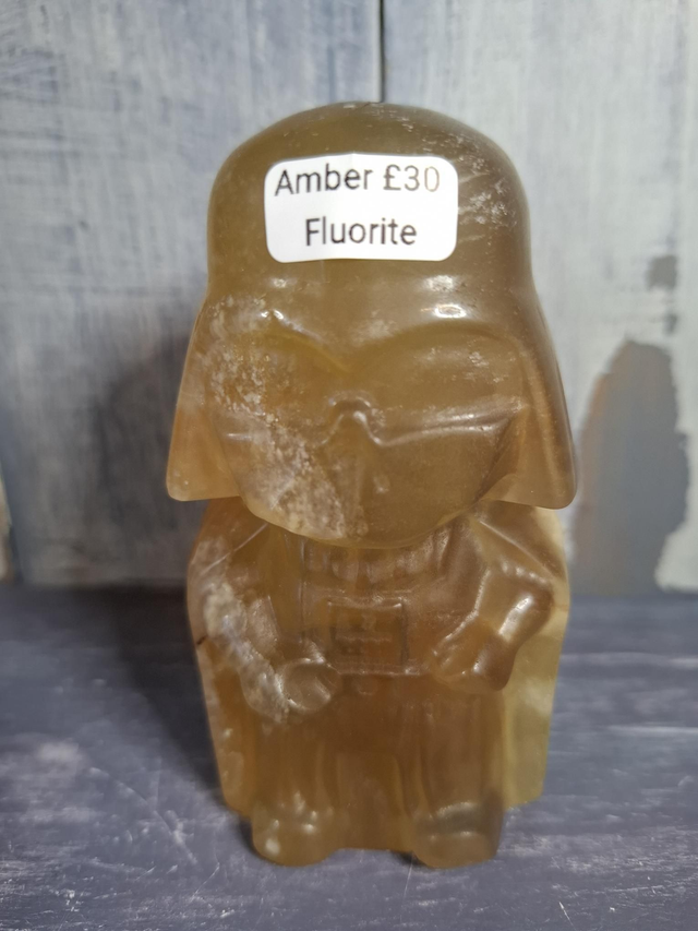 Amber Fluorite Darth Vader