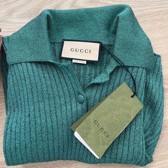 Gucci polo donna in viscosa size L NEW