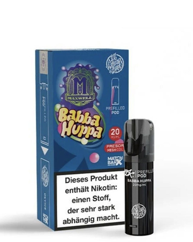 187 Strassenbande Prefilled Pod – Babba Huppa  Maxwell Edition | 20 mg