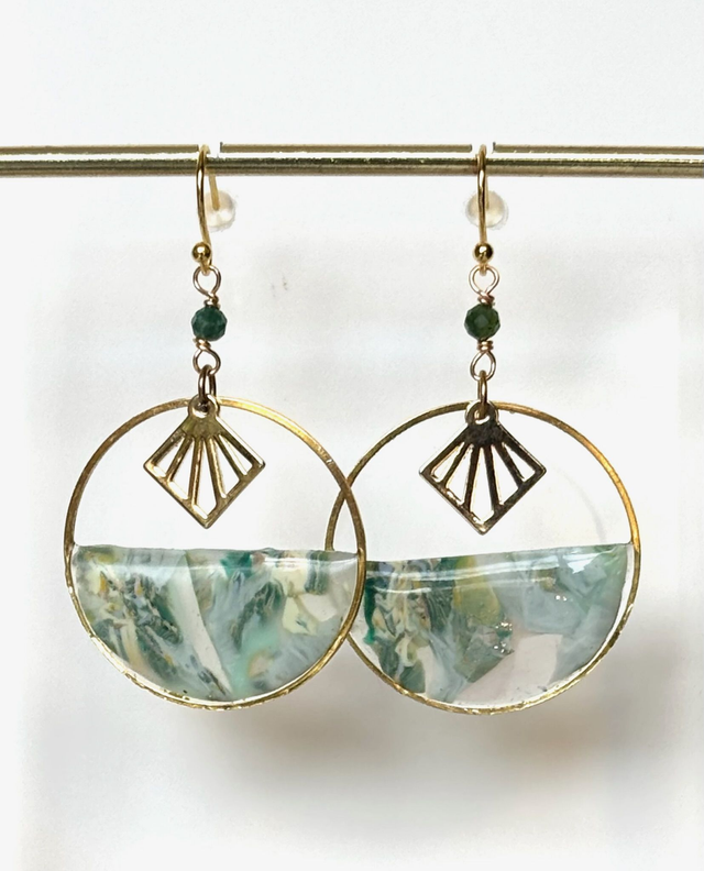 Boucles « Cercles de mousse »