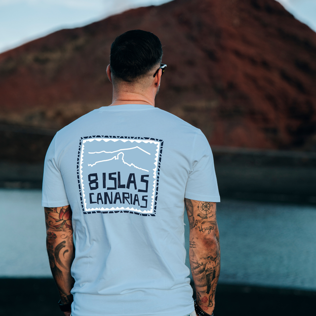 Camiseta 8 Islas Canarias celeste