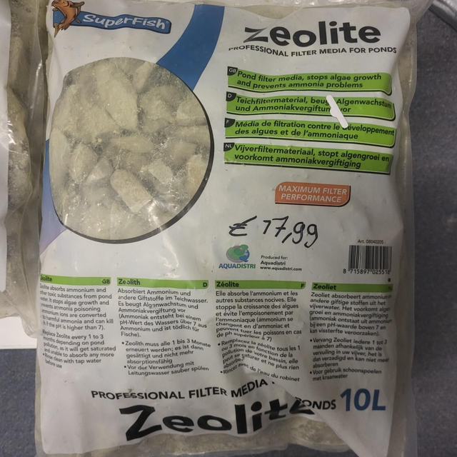 Superfish Zeoliet 10L 8715897025518