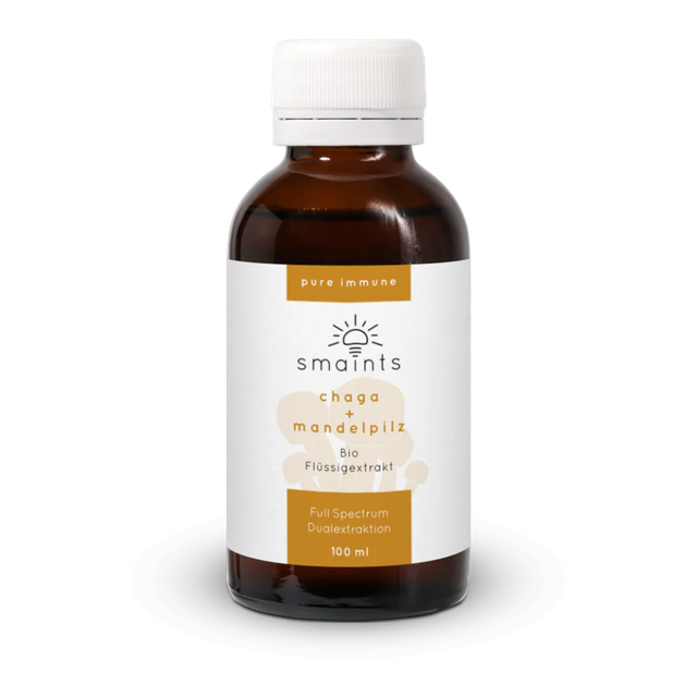 Smaints Pure Immune Flüssigextrakt mit Chaga und Agaricus
