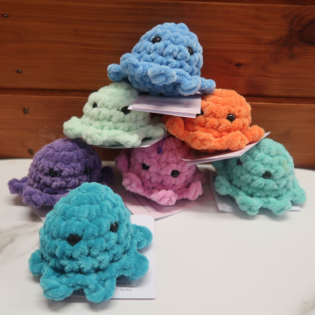 Crochet Mini Octopus Plushie