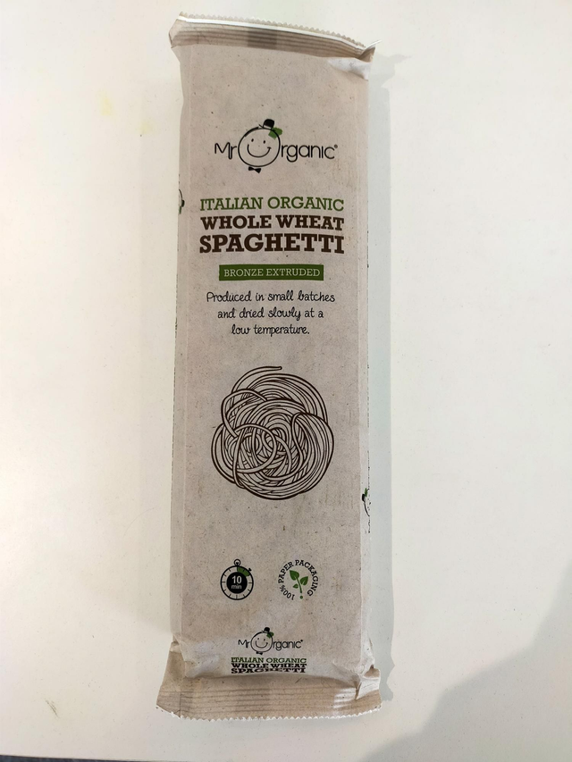  Organic Whole Wheat Spaghetti Pasta 500g (Mr Organic) 62079 
