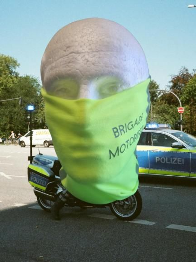 Cache col Brigade Motorisée fluorescent 