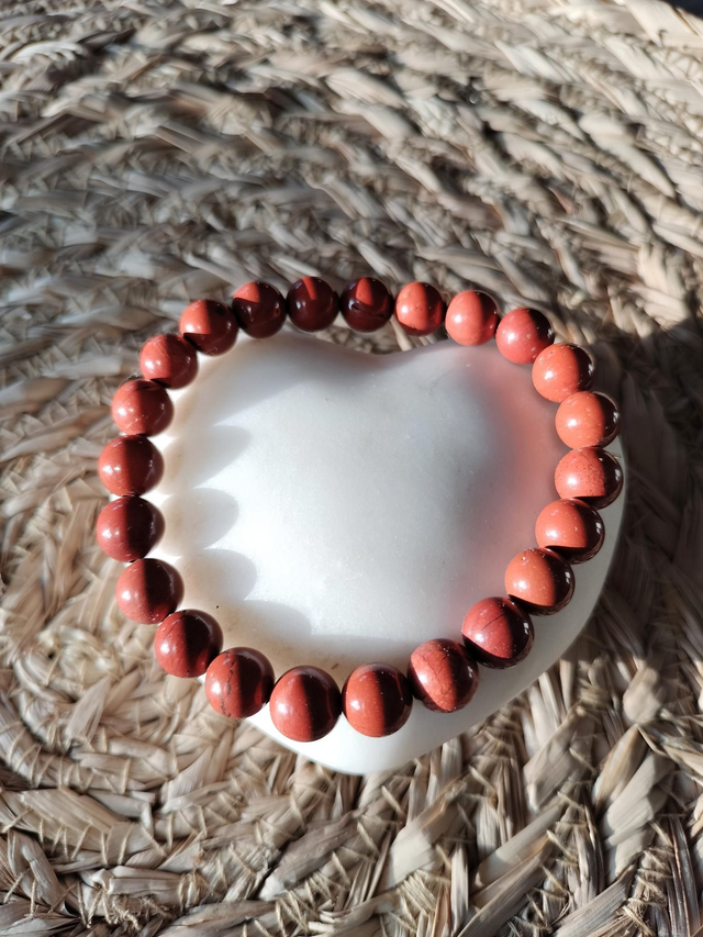 Bracelet femme Jaspe rouge 