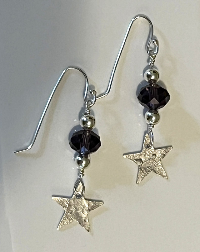 Twilight Sparkle: Silver Drop Earrings