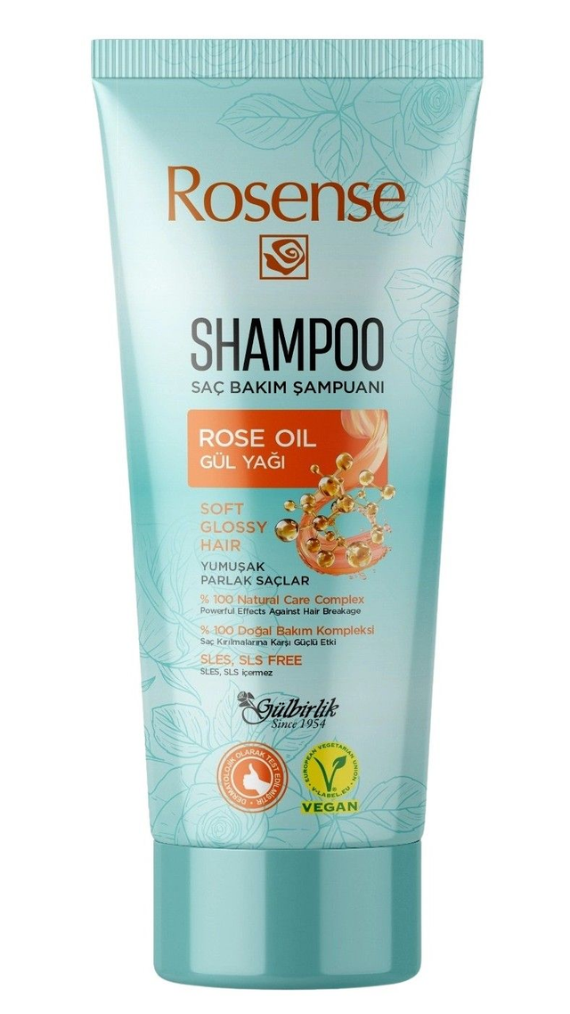 ROSENSE 250ml Cukrowy Szampon z Olejkiem RÓŻANYM