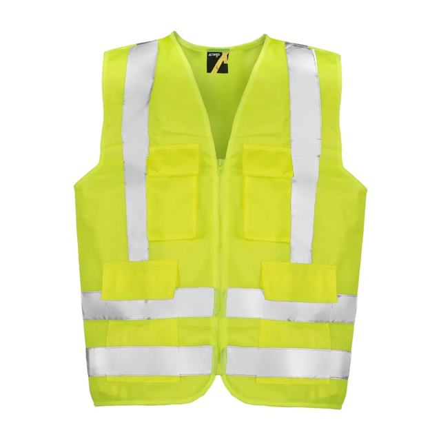 Chaleco Geólogo Activex Amarillo 4 Bols Alta Vis. C/Cinta