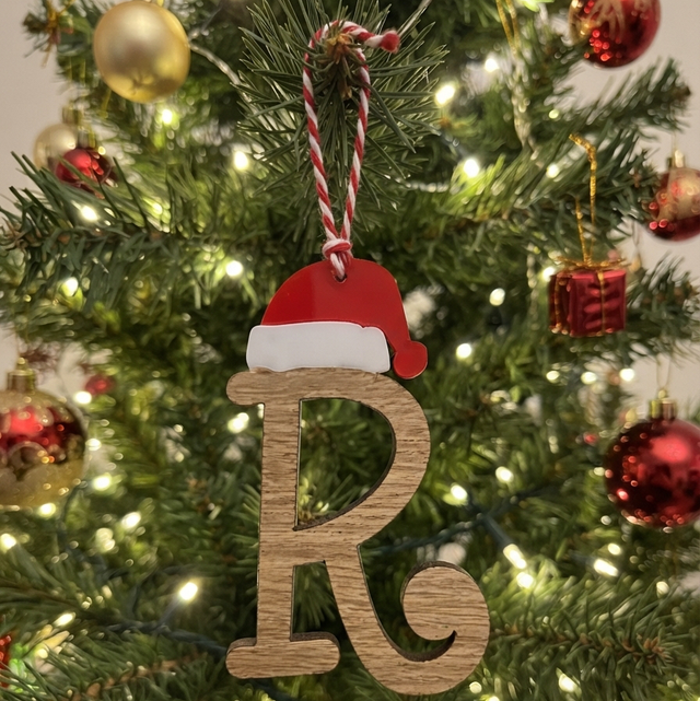 Personalised Wooden Christmas Tree Letter Ornaments