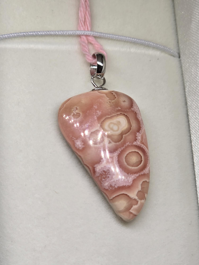 Pendentif Rhodochrosite et Argent 925 
