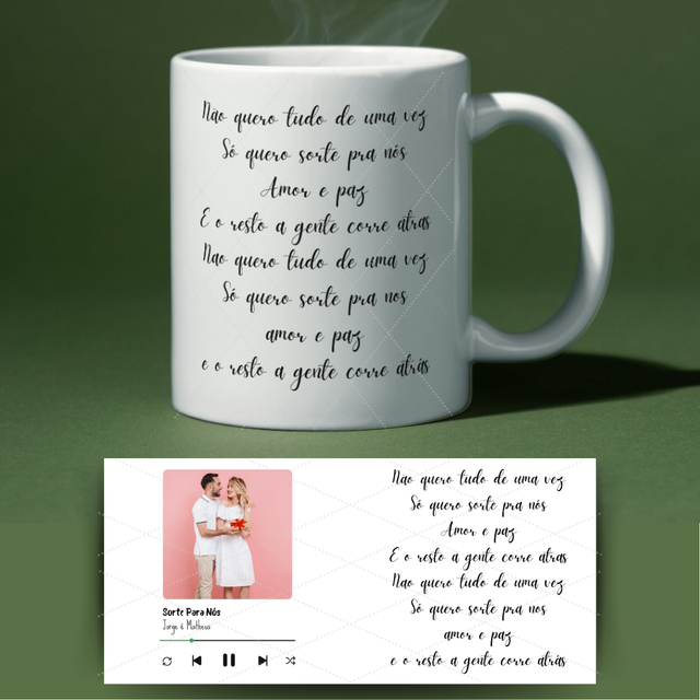 Caneca dia dos namorados - Sorte para nós