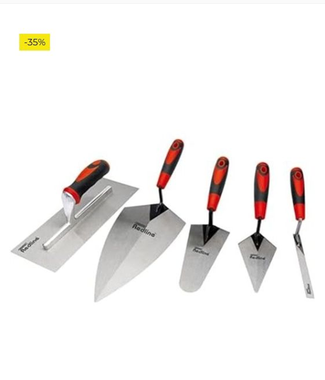 Draper Redline 69153 - Juego de paletas (5 piezas), color rojo