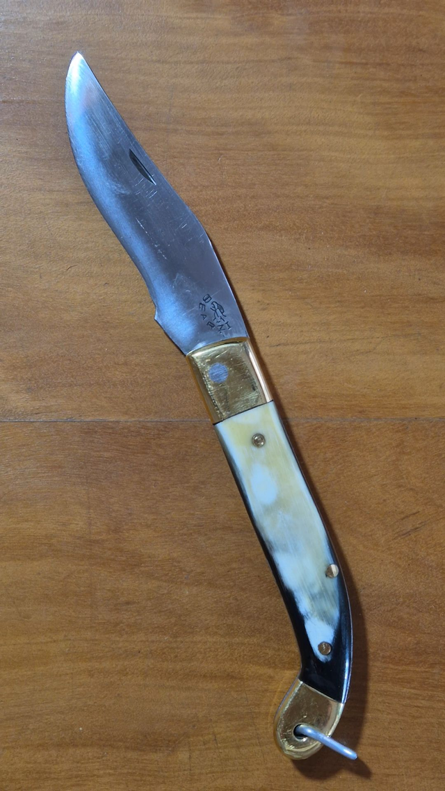 Canivete Gran Ducale 7cm 2mm Inox 420C Chifre Bovino Natural