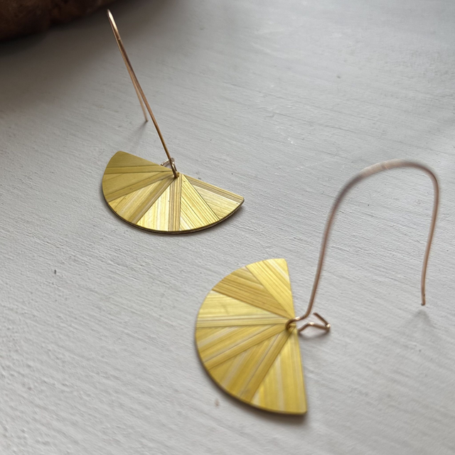 BO demi-rond jaune citron