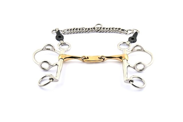 Mors JUMP'IN pelham releveur torsadé à palette