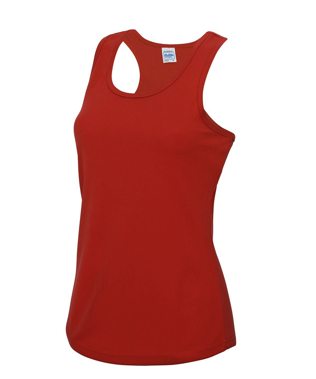 Custom Ladies Vest Fire Red