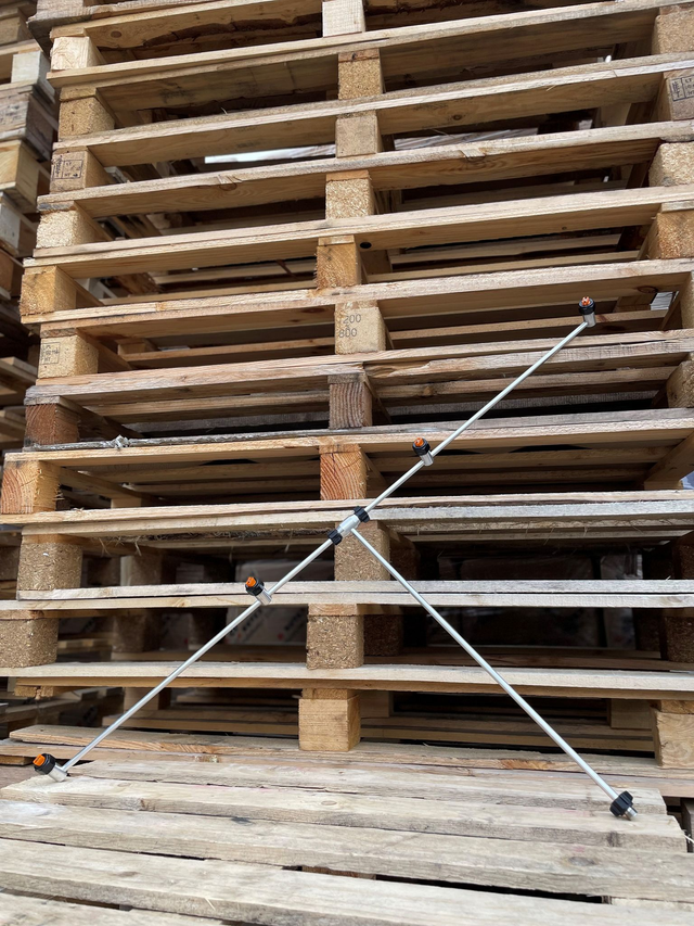 Rampe de pulvérisation en aluminium, max. 12 bar, 4 buses vissable