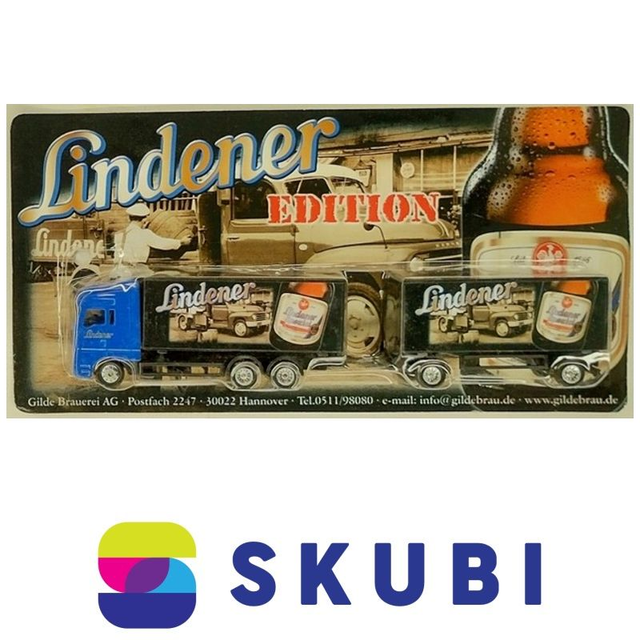 Reklamní kamion s vlekem - MAN - Lindener spezial - model 1:87 H0