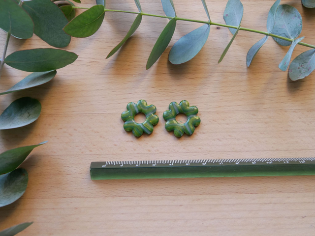 Bloom 8 pétales vert nuancé