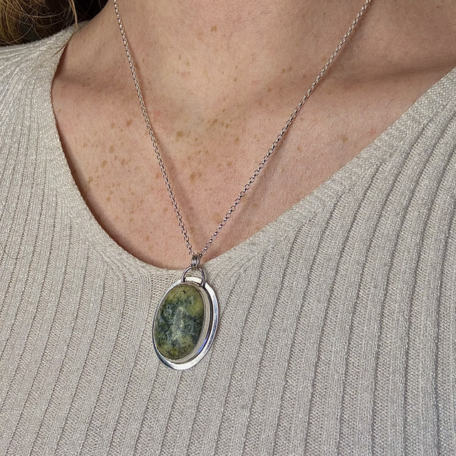 Kiwi Jasper Necklace