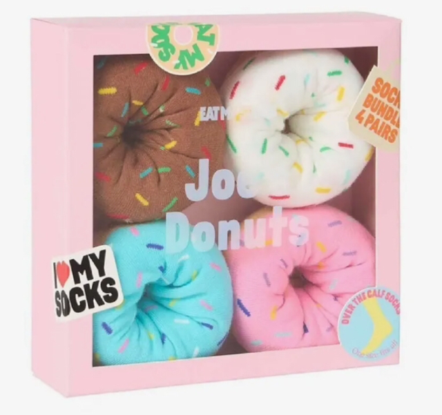 Coffret de 4 paires de chaussettes joe's donuts
