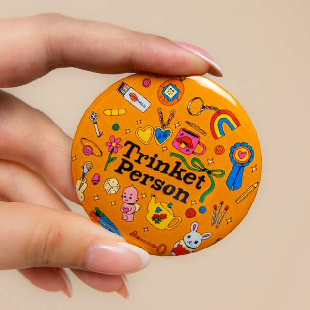 'Trinket Person' - Large Badge