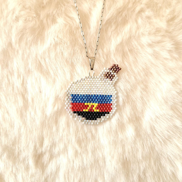 Pendentif Fiole avec drapeau PolyA
