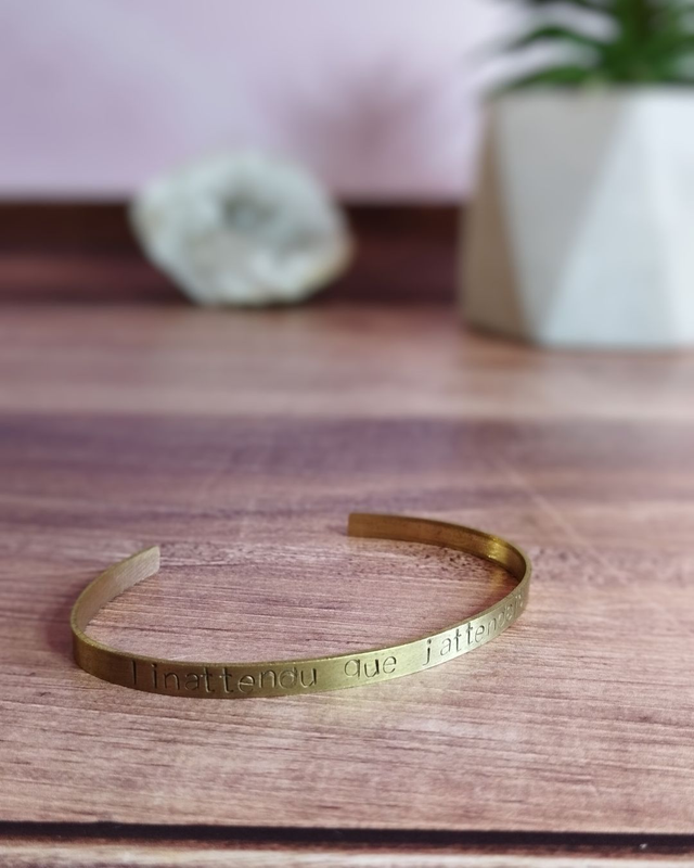 Bracelet mantra "L'inattendu que j'attendais"