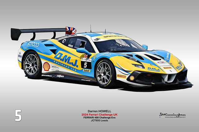 C240605 FERRARI 296 CHALLENGE FCUK25 DARREN HOWELL #5 DNPK A_ICA2616 P64F CAP