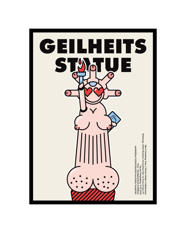 Geilheitsstatue beige - 150720 - Hony | Kunstdruck