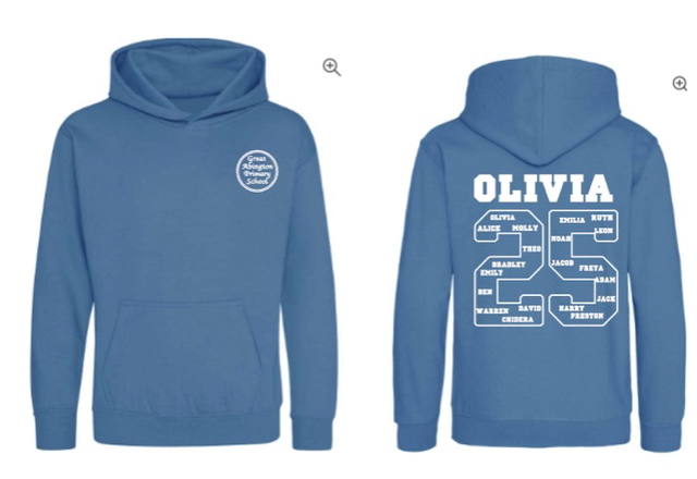 Great Abington school leavers hoodies child size