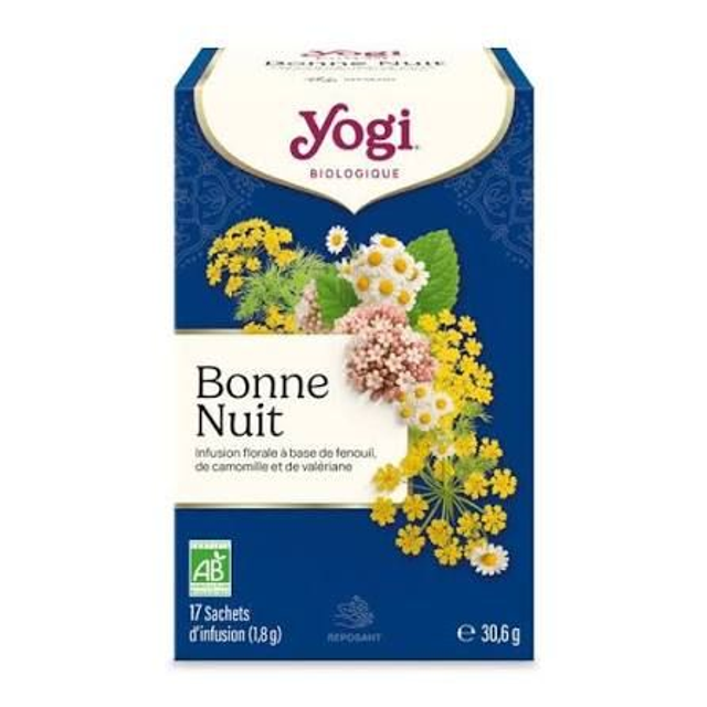 Yogi Tea Bonne Nuit BIO | Infusion Sommeil &amp; Détente 17 Sachets