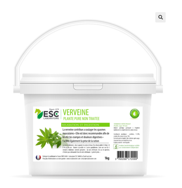 VERVEINE – Estomac sensible et Stress cheval – Plante pure