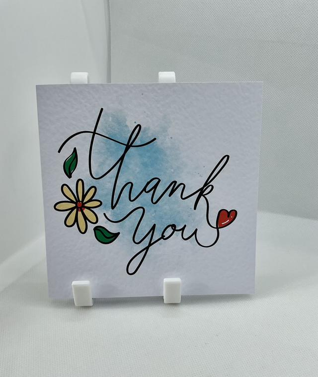 Thank you card. Fully customisable. 