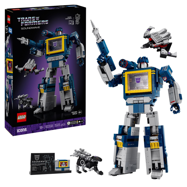 LEGO 10358 Icons Transformers Soundwave