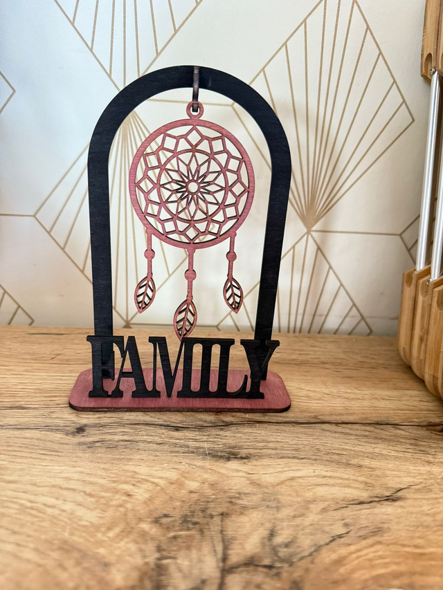 Attrape rêve en bois à poser  