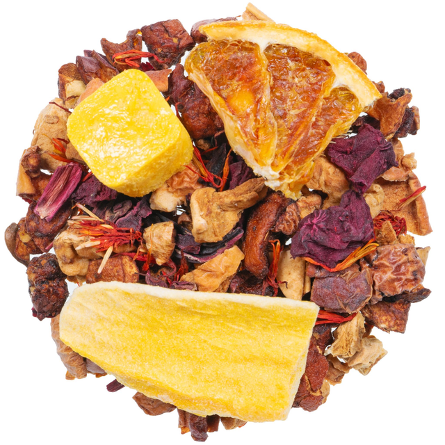 Naranja roja fruta de la pasion