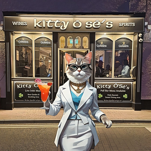 Framed Picture of Kitty at Kitty's
