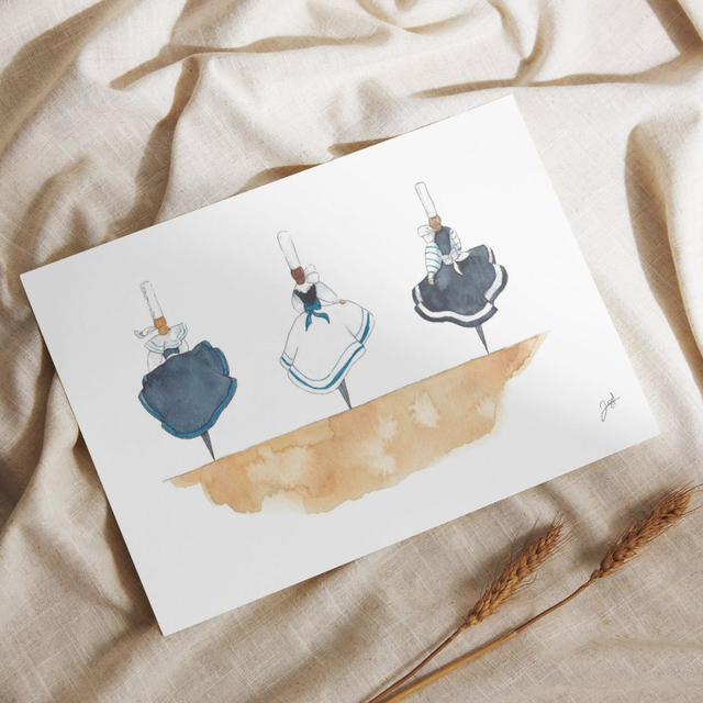 Carte postale - Bigoudène - Les Triplettes