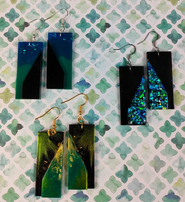 Geometric - Rectangle Earrings 