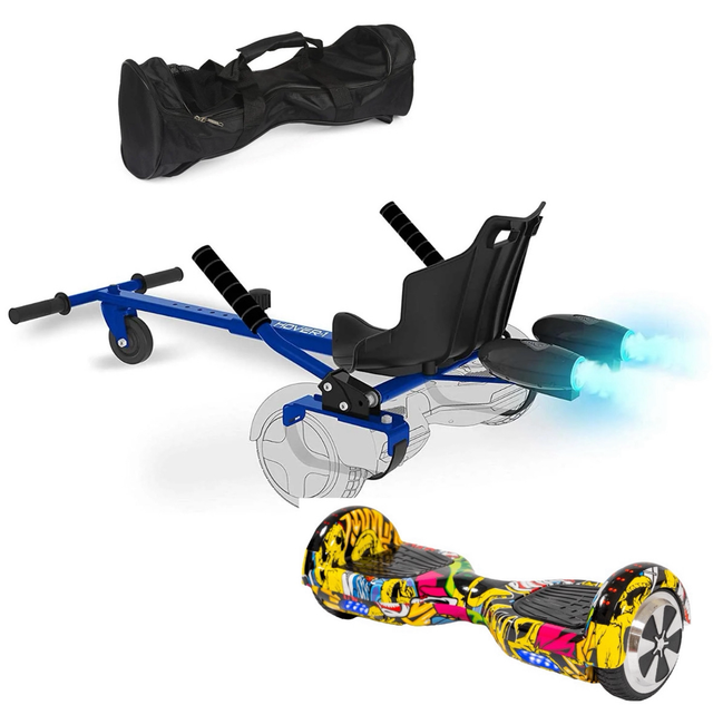Rocket Jet Hoverboard Bundle - Grafitti