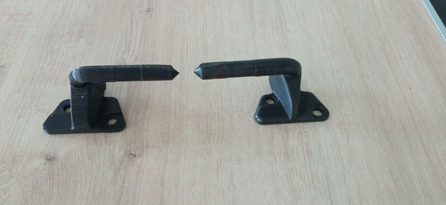 Axe pare soleil 2CV Citroën 2 pièces D/G