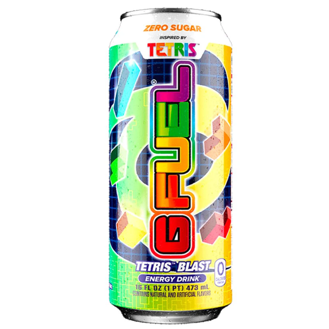 GFuel Tetris Blast, energy drink al gusto di frutta da 473ml BEVANDA ESCLUSIVAMENTE DA COLLEZIONE