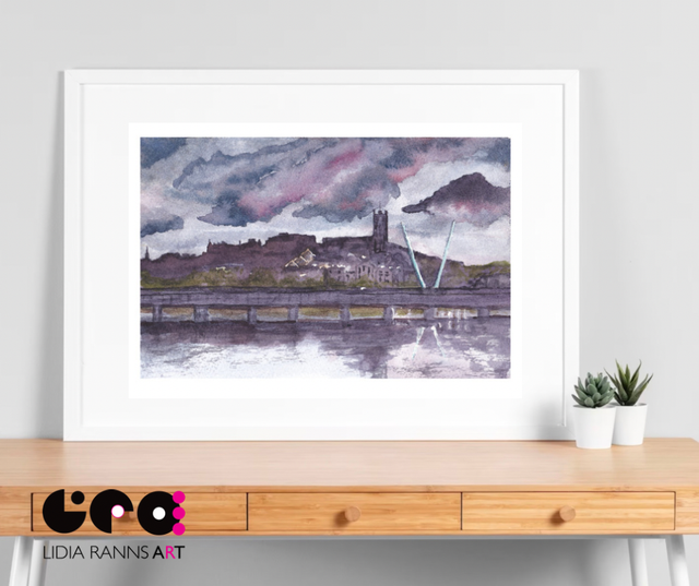 Lancaster Castle Limited Edition of 50 - From An Original Watercolour painting